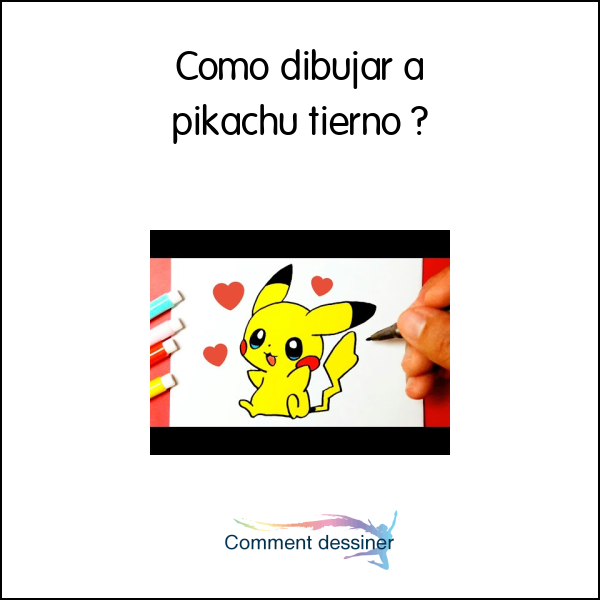 Como dibujar a pikachu tierno